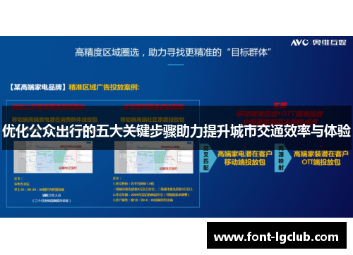 优化公众出行的五大关键步骤助力提升城市交通效率与体验