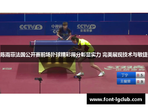 陈雨菲法国公开赛前场扑球精彩得分彰显实力 完美展现技术与敏捷